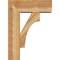 Ekena Millwork Westlake Block Rough Sawn Bracket w/ Offset Brace, Western Red Cedar, 8"W x 22"D x 30"H BKT0806X22X30WTL05RWR - alternate 3